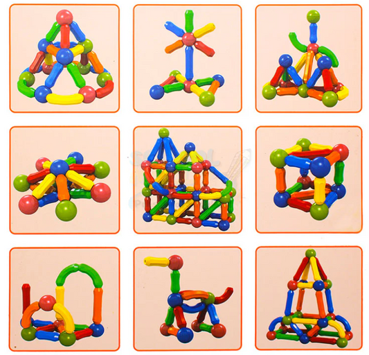 MAGNETIC Intelligent Magnetic Construction Set For Kids Brain Development (25 PCs)