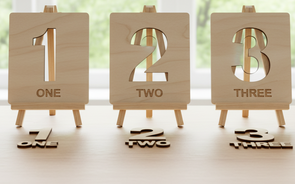 Educational Wooden Numbers Puzzle & Stencils 1-10 (20 Pieces)