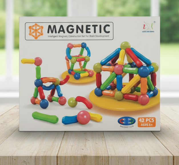MAGNETIC Intelligent Magnetic Construction Set For Kids Brain Development
