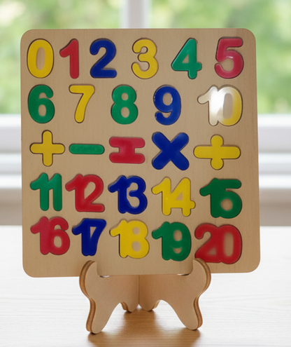 Early Learning Wooden Board Combo – Fun with Shapes, Letters & Numbers (5in1)