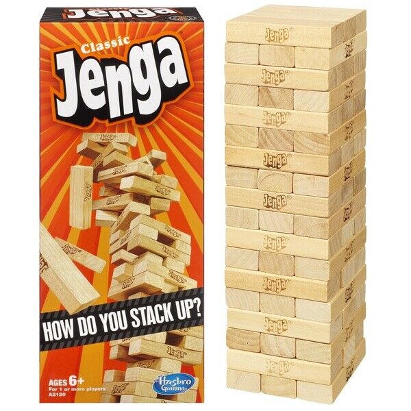 Jenga Classic Wood Block Set(54 Pieces)