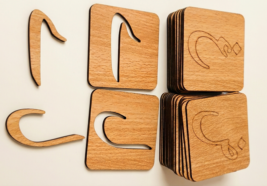 Premium Urdu Alphabet Stencils Set